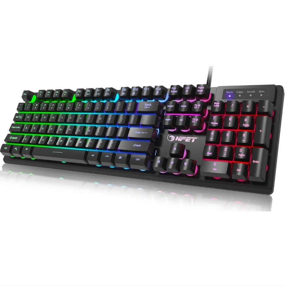 RECCAZR LED Backlit Gaming Keyboard